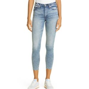 Rag & Bone Nina High Rise Skinny Raw Hem Jeans